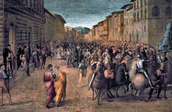 Entre de Charles VIII  Florence, par Francesco Granacci.