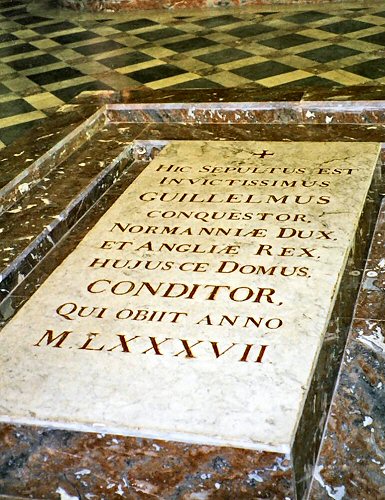 Caen : tombe de Guillaume le Conquérant.