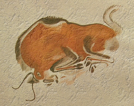 Altamira : peinture d'un bison.
