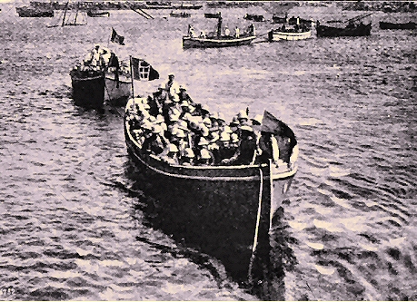 Débarquement des Italiens à Tripoli.