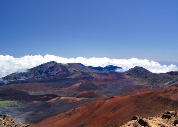 Hawaii : paysage volcanique de Maui.