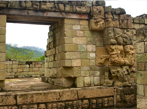Honduras : ruines mayas de Copan.