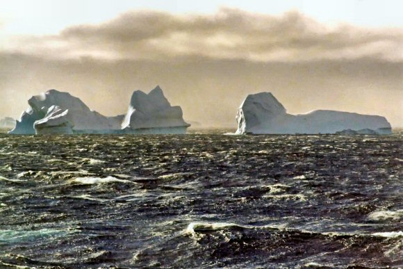 Icebergs.