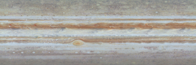 Jupiter : circulation atmosphérique.