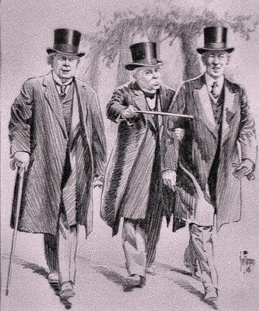 Lloyd George, Clemenceau et Wilson.