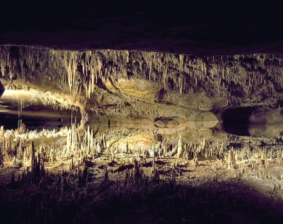 Luray Caverns : stalagmites et stalactites.