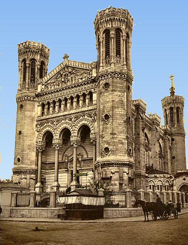 Lyon : la basilique de Fourvière.