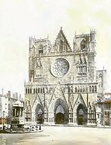 Lyon : la cathédrale Saint-Jean.