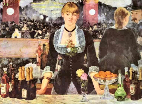 Le Bar des Folies-Bergre, par Manet.