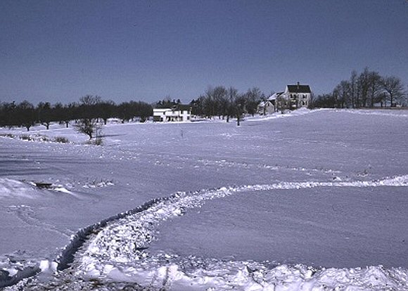 Massachussetts : paysage d'hiver.