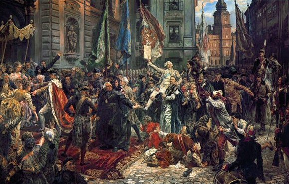 Matejko : la constitution de la Pologne du 3 mai 1791.
