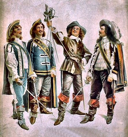 D'Artagnan et les Trois mousquetaires.
