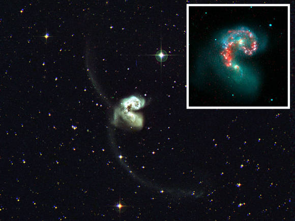 NGC 4038 et NGC 4039 : les Antennes.
