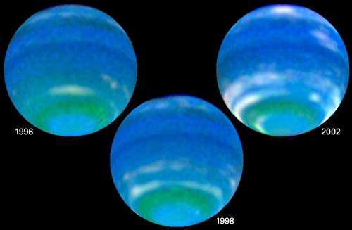 Variations saisonnières de Neptune.