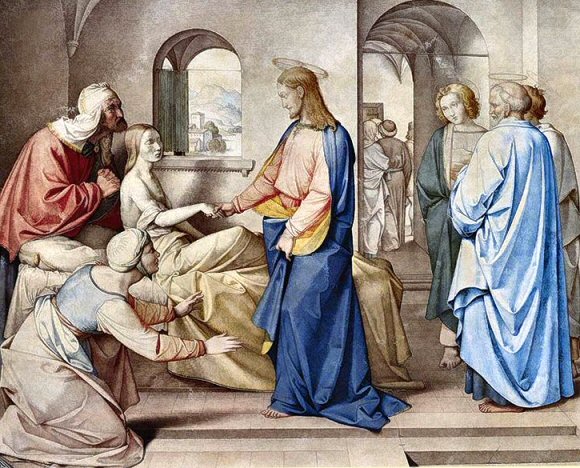 Overbeck : Le Christ ressuscitant la fille de Jaïre.