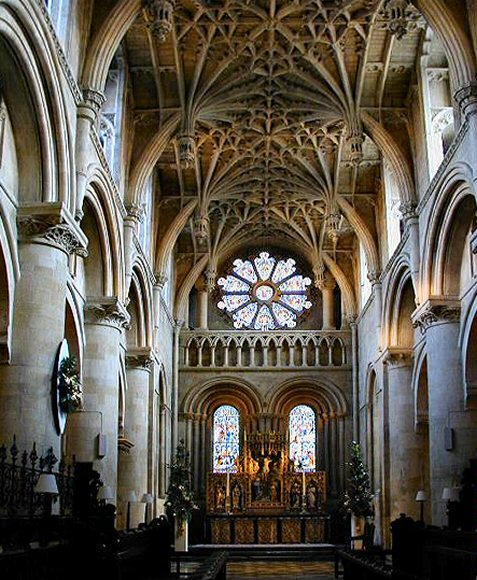 Oxford : intérieur de la cathédrale.