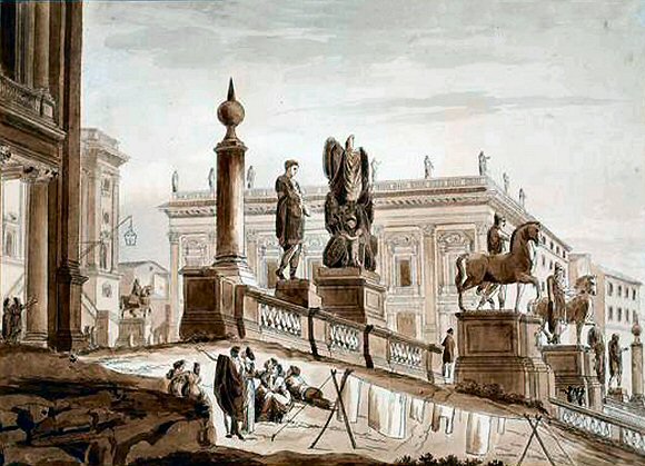 Rome : palais du Capitole.