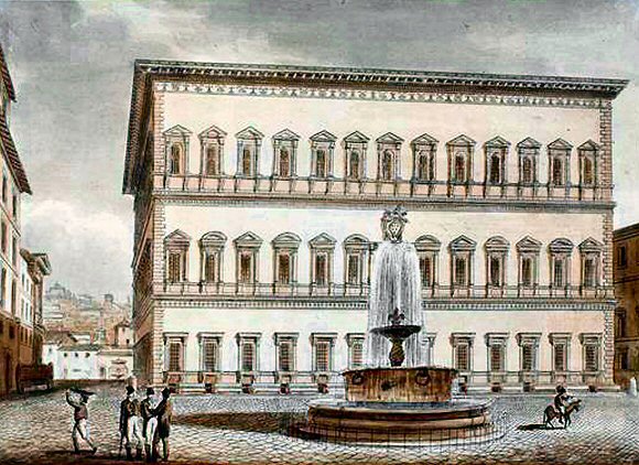 Rome : palais Farnèse.