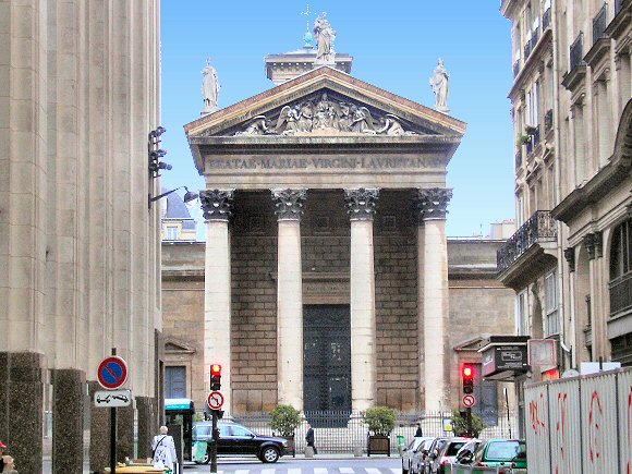 Paris : glise Notre Dame de Lorette.