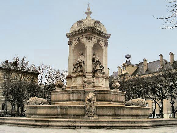 La fontaine Saint-Sulpice,  Paris.