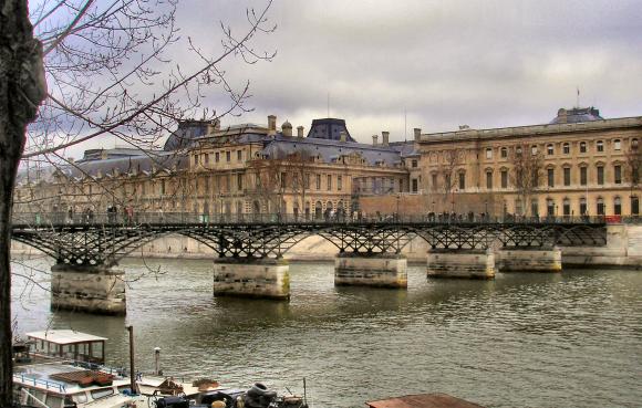 Le pont des Arts,  Paris.