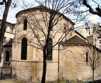 Paris : l'église Saint-Julien-le-Pauvre.