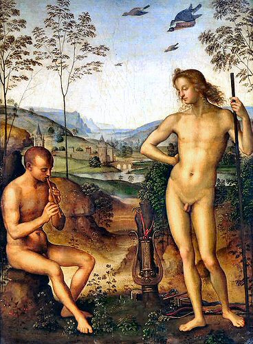 Prugin : Apollon et Marsyas.