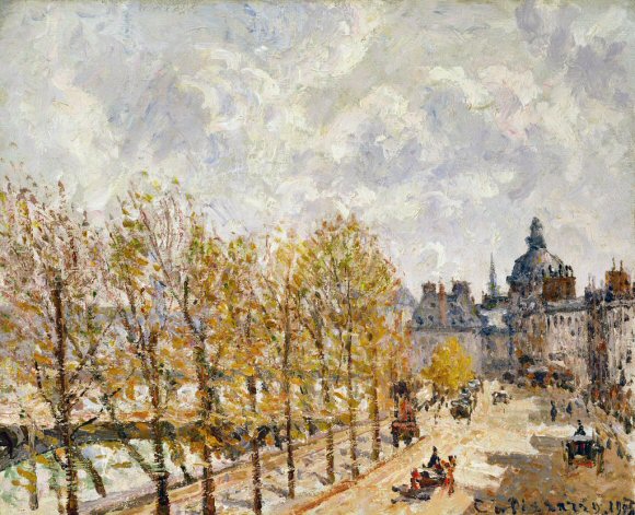 Pissarro : Quai Malaquais,  Paris.