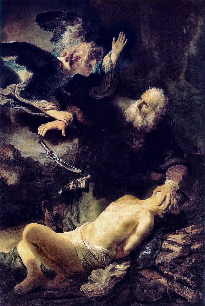 Rembrandt : le Sacrifice d'Abraham.