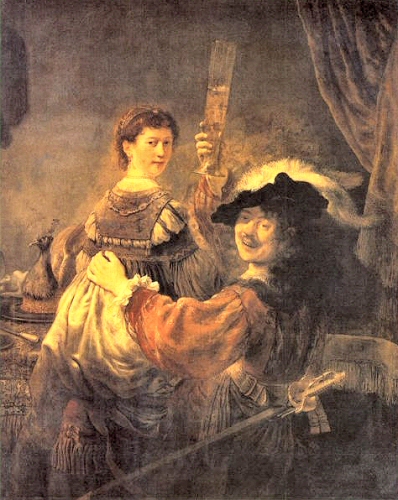 Rembrandt et Saskia.