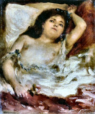 Renoir : Femme couchée.