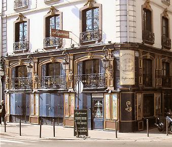 Restaurant Laprous, quai des Grands-Augustins,  Paris (6e).