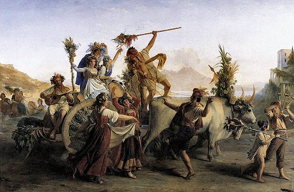 Lopold Robert, Le Retour du plerinage  la Madone de l'Arc, 1827