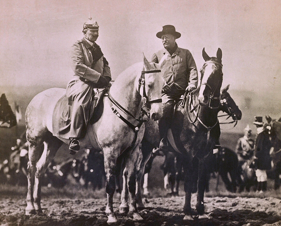 Theodore Roosevelt et l'empereur Guillaume II.