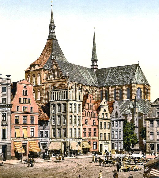 Rostock : la place du marché.
