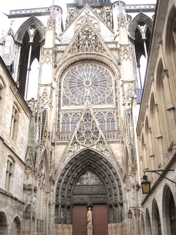 Rouen : Portail septentrional de la cathédrale.