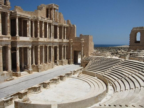 Théâtre Romain de Sabratha, en Libye.