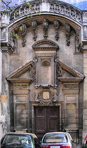 Eglise de Saint-Germain-des-Prés (portail méridional), à Paris (6e).