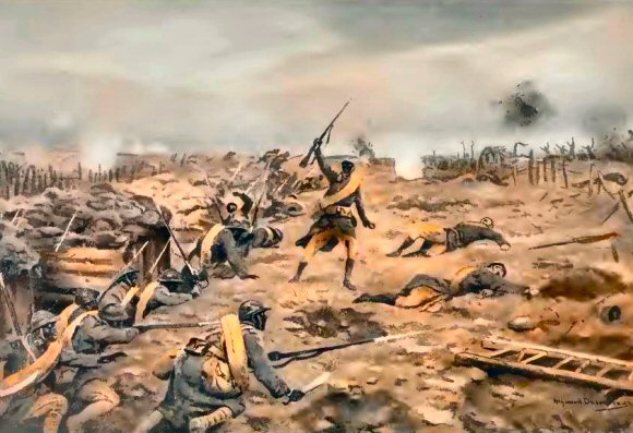 Desvarreux : Sngalais  la bataille de la Somme.