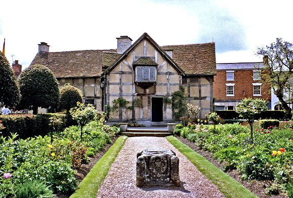Stratford-upon-Avon : la maison natale de Shakespeare.