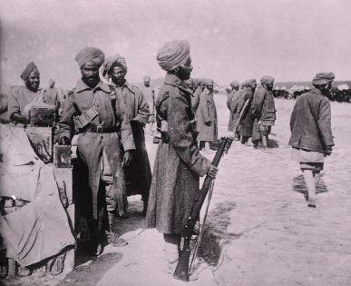 Premire guerre mondiale : soldats indiens.