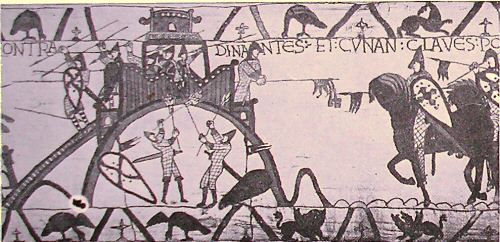 Tapisserie de Bayeux : la prise de Dinan.