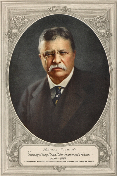 Portrait de Theodore Roosevelt.