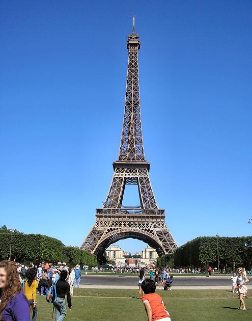 Pression du vent sur la tour Eiffel