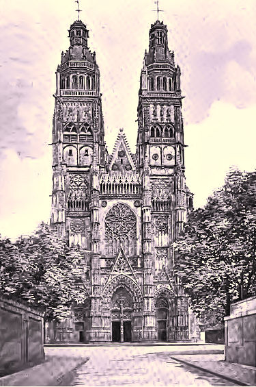 Tours : la cathédrale Saint-Gatien.