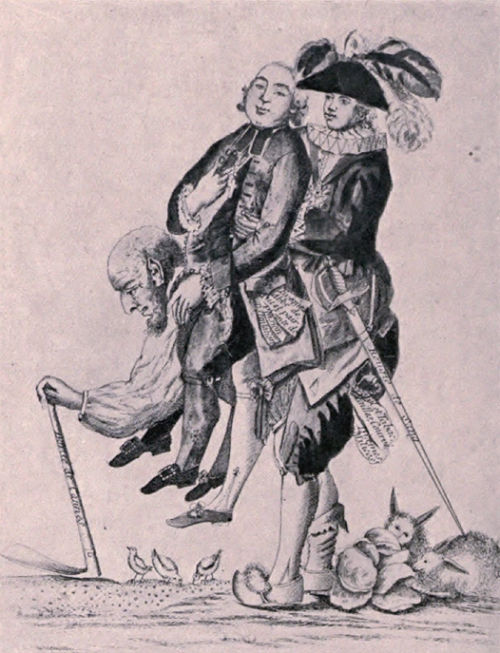 Les Trois ordres (Clergé, Noblesse, Tiers-Etat) en 1789.