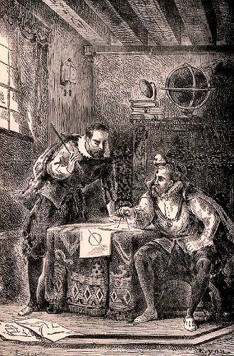 Tycho Brahé et Kepler.