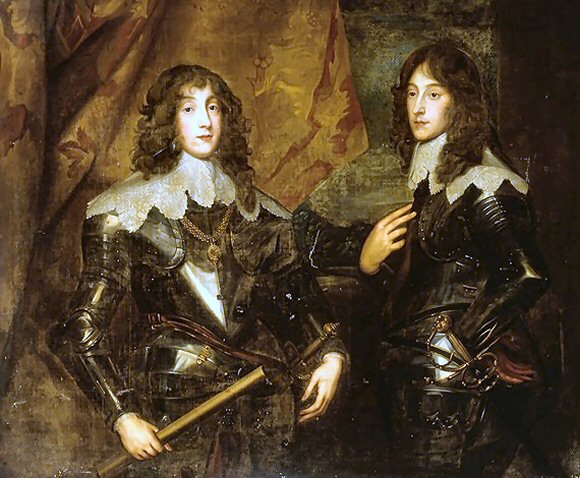 Van Dyck  : le Prince Charles Louis et le Prince Rupert.