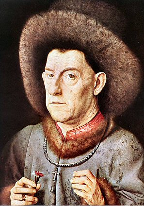 Van Eyck : l'homme à l'Oeillet.