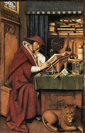 J. Van Eyck : Saint Jérôme.